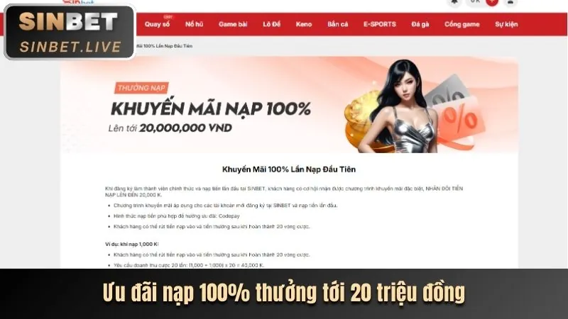 Khuyến mãi chào mừng thành viên mới KM1888B